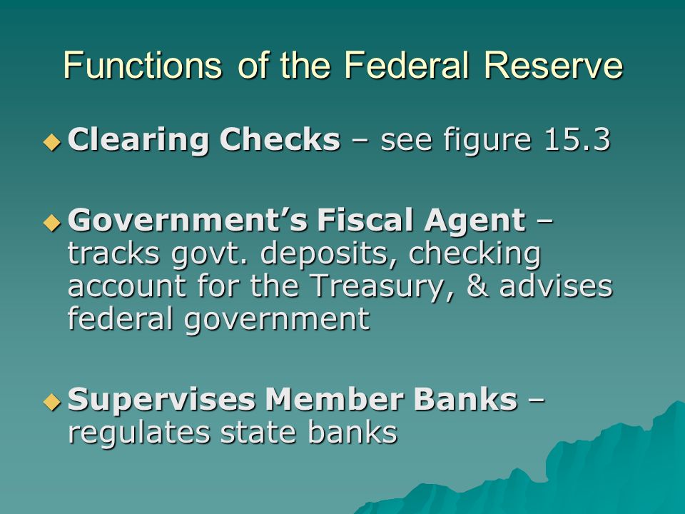 Functions of the Federal Reserve