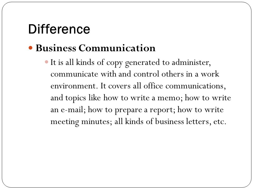 Топик: Business communication