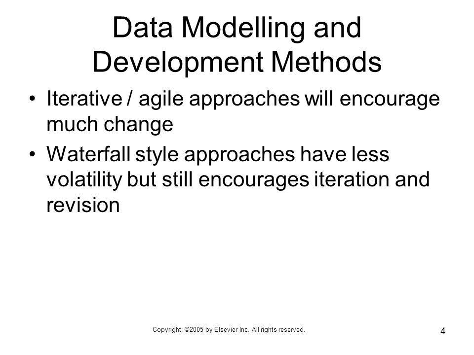 Data Modelling and Development Methods