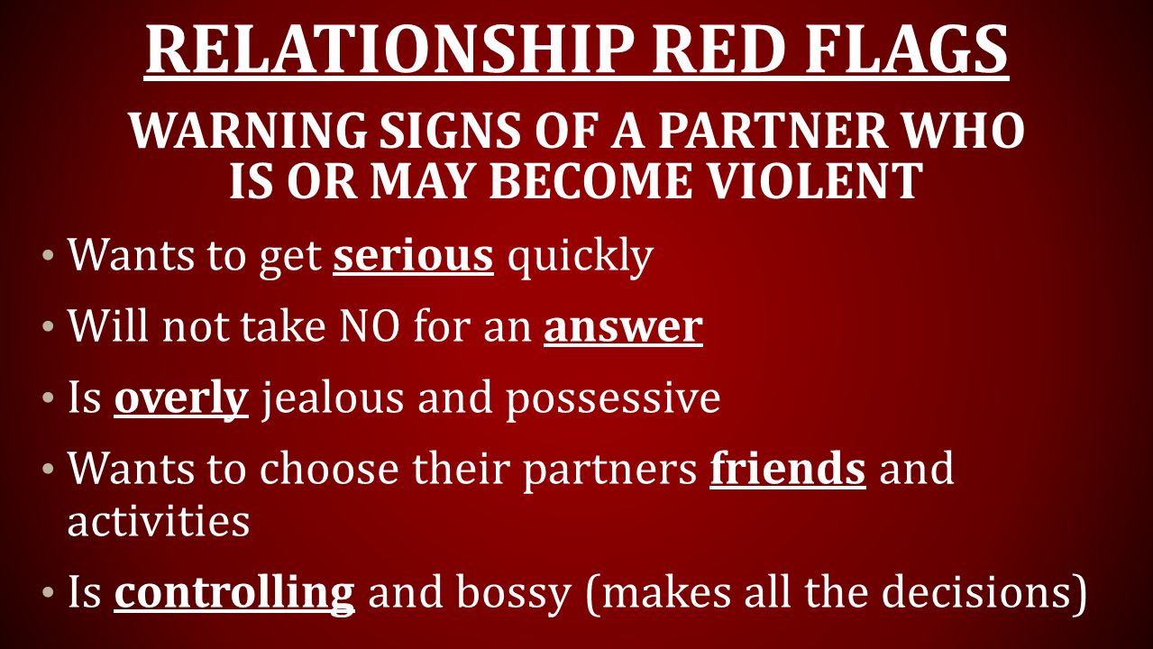 Warning Signs Of Unhealthy Relationships Ppt Video Online Download