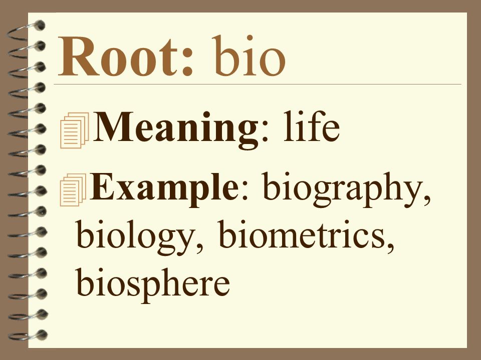 Biography The word biography comes from Greek words. ppt , Topic 1 What is Biol...