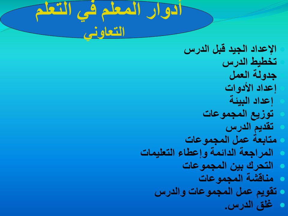 المحاضرة الرابعة التعلم التعاوني Cooperative Learning Ppt Video Online Download