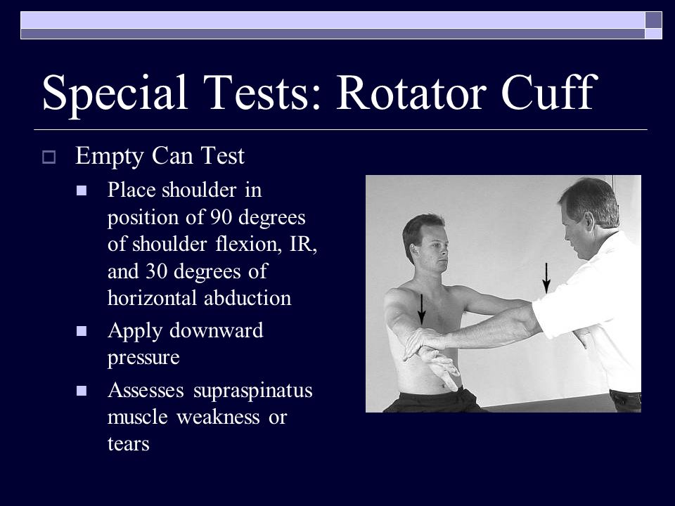 torn rotator cuff test