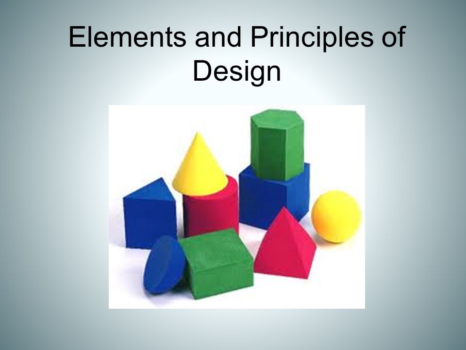 Elements of Design are the parts