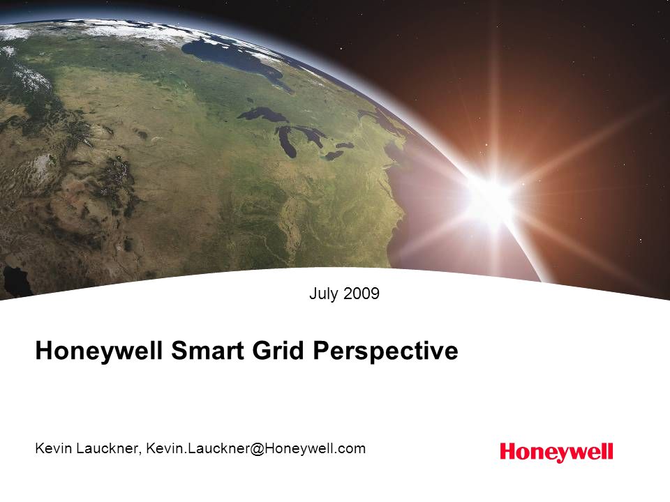 Honeywell Smart Grid Perspective