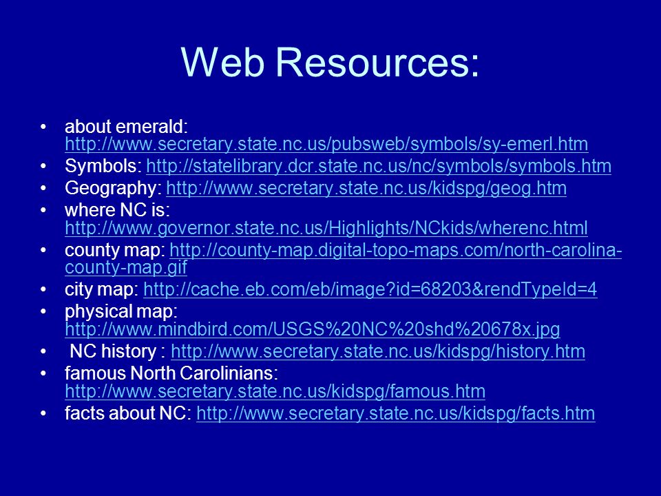 Web Resources: about emerald: