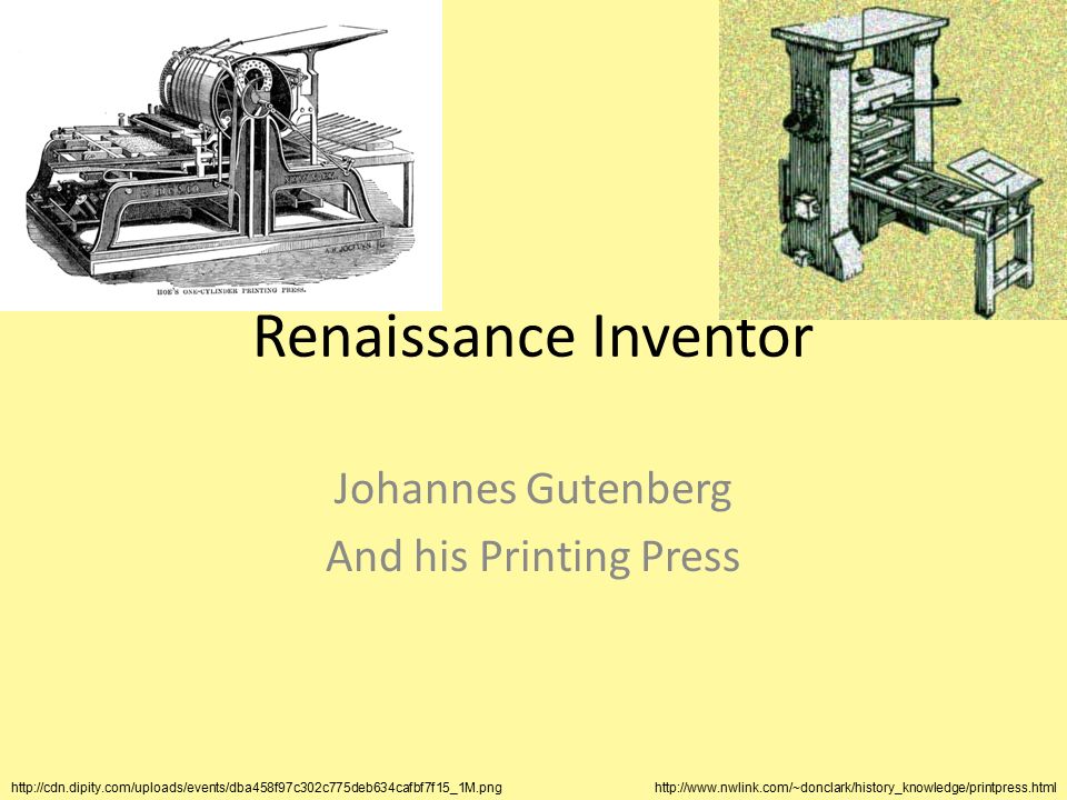 renaissance printing press clipart