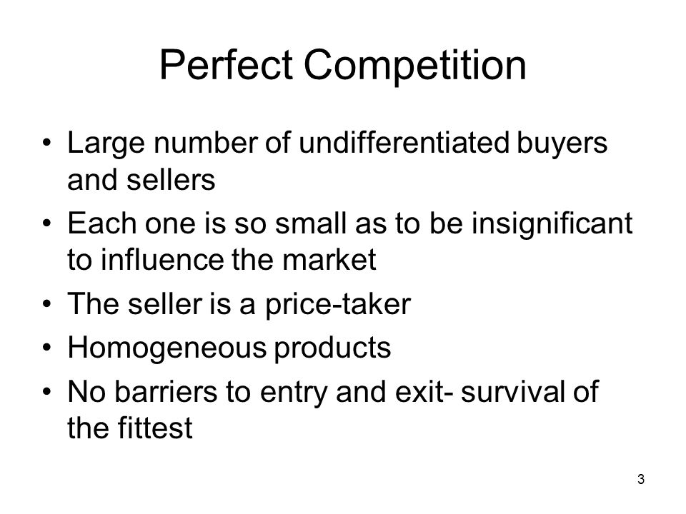 why is a perfect competitor called a price taker