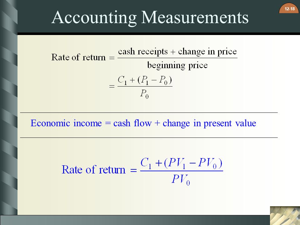 Accounting Measurements