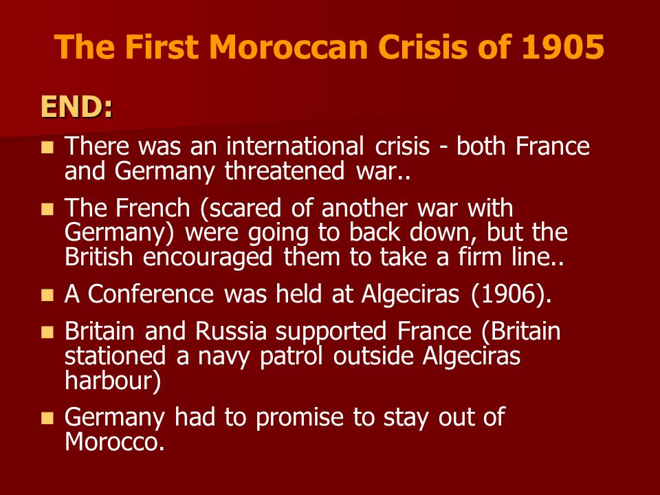 first moroccan crisis