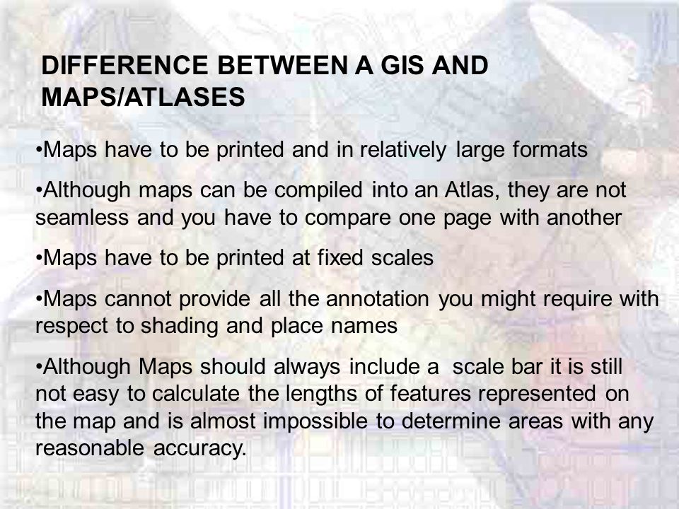 What is the relation between map and GIS?