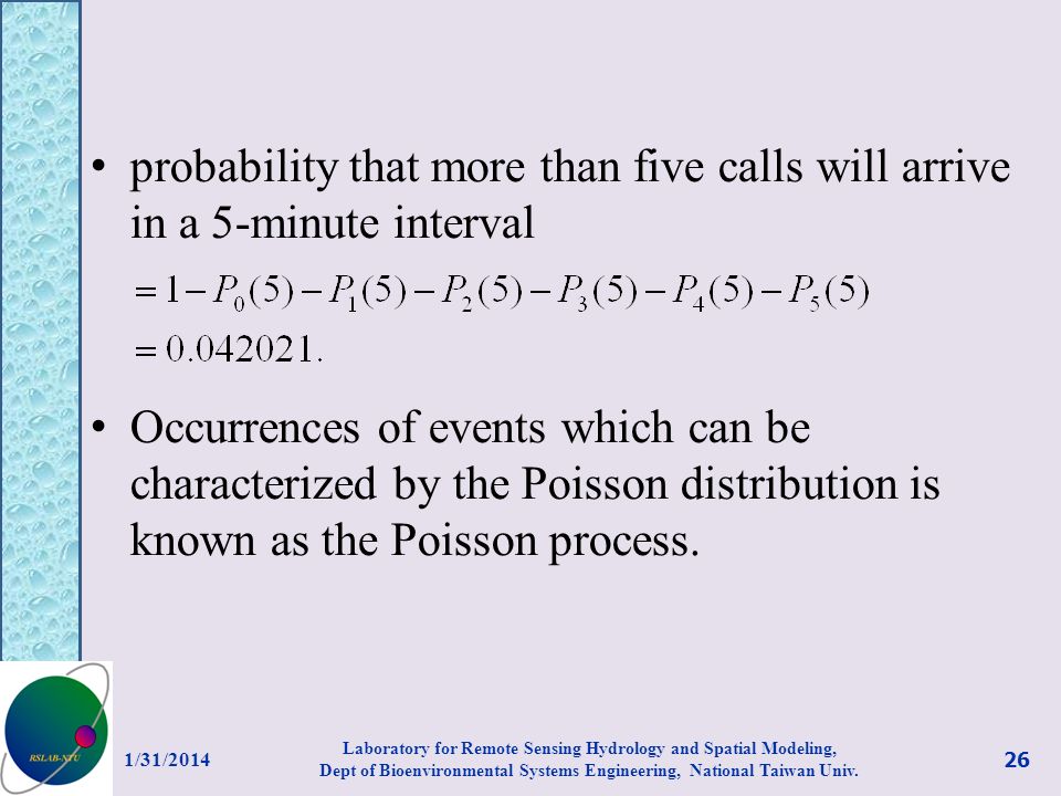 probability that more than five calls will arrive in a 5-minute interval
