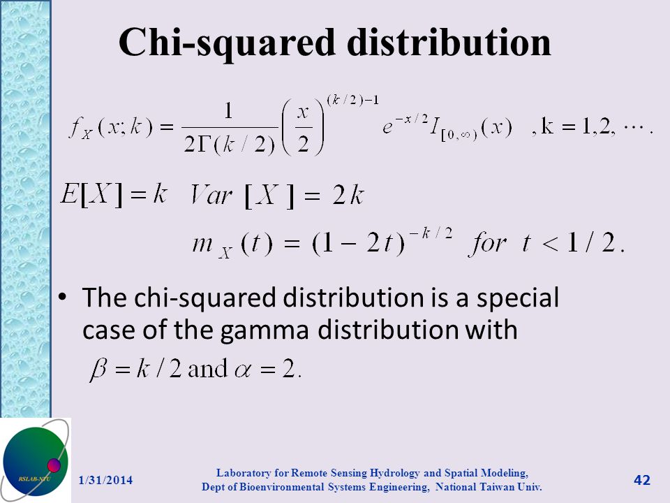 Chi-squared distribution