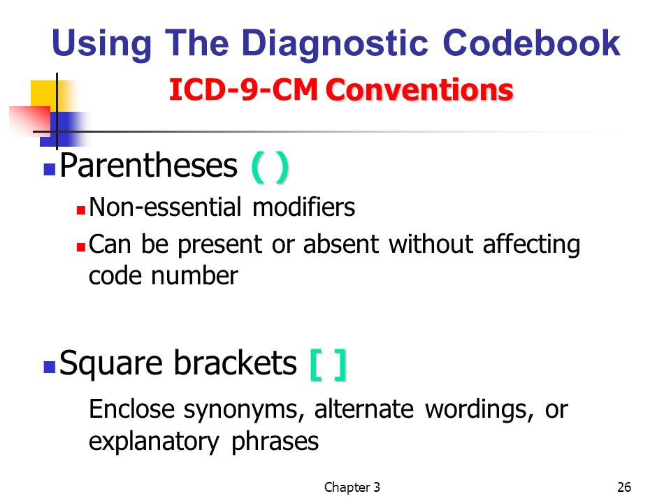 Chapter 3 Diagnostic Coding Ppt Video Online Download