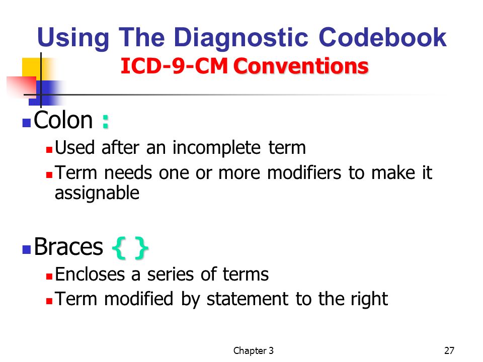 Chapter 3 Diagnostic Coding Ppt Video Online Download