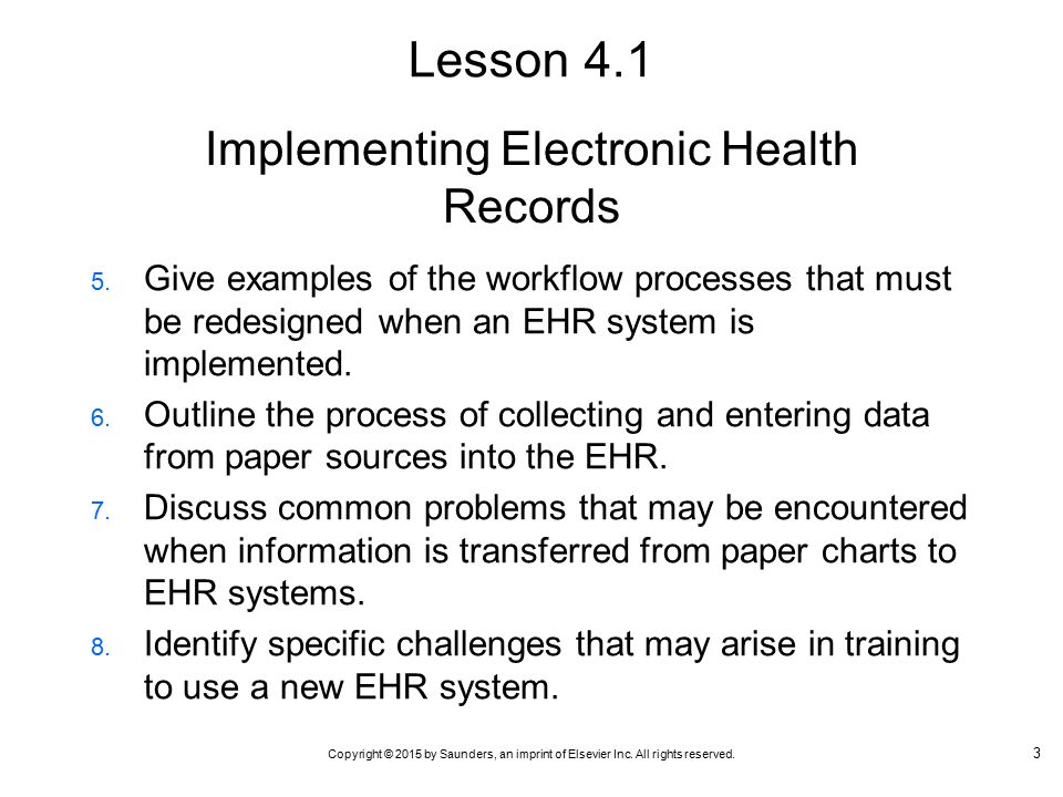 Implementing Electronic Health Records - ppt download