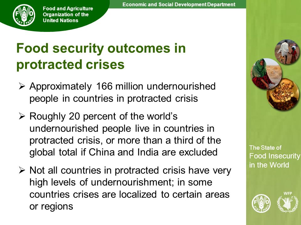 Food security outcomes in protracted crises
