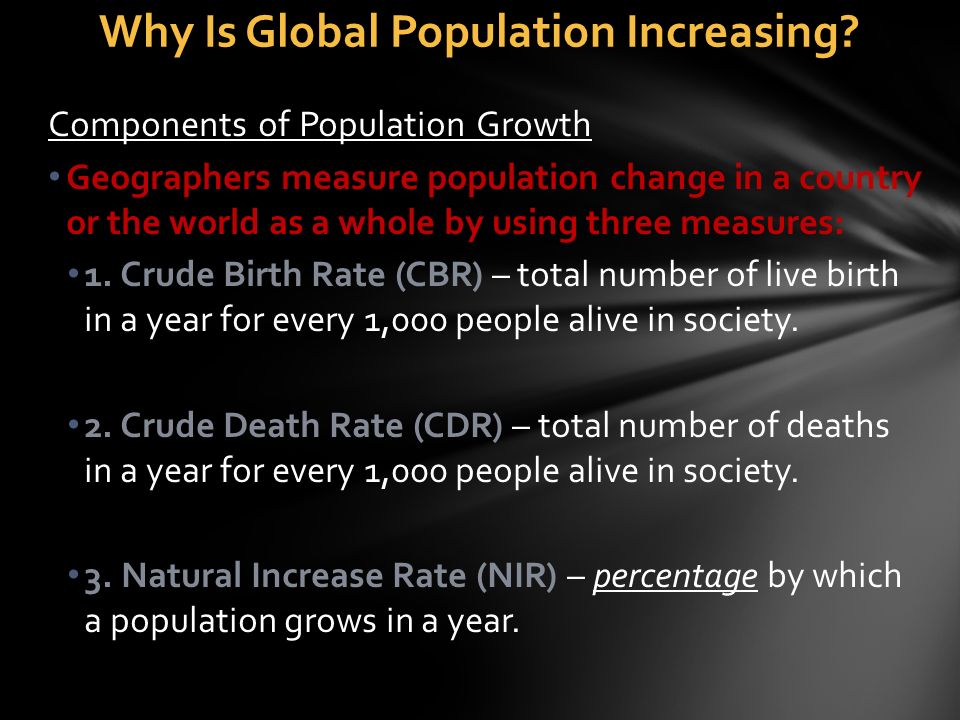 Why Is Global Population Increasing