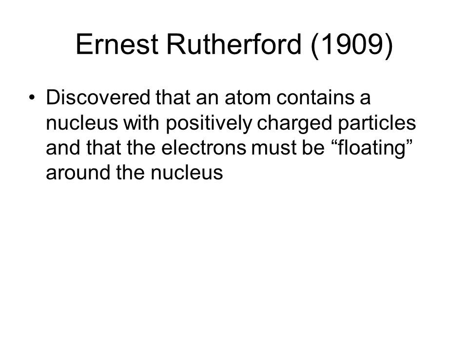 Ernest Rutherford (1909)