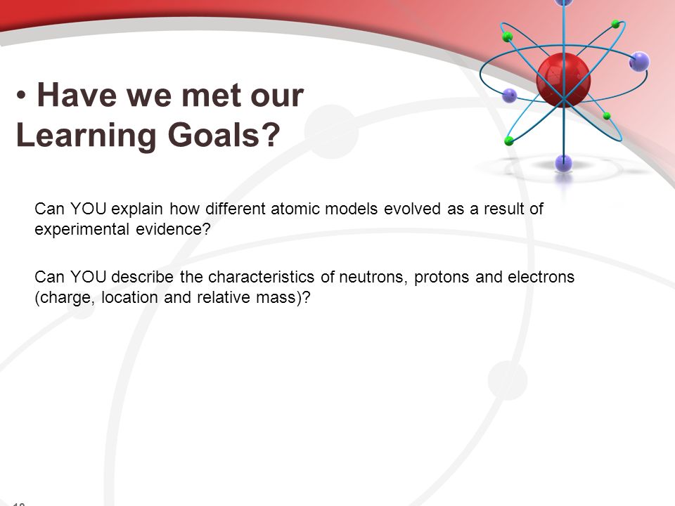 Have we met our Learning Goals