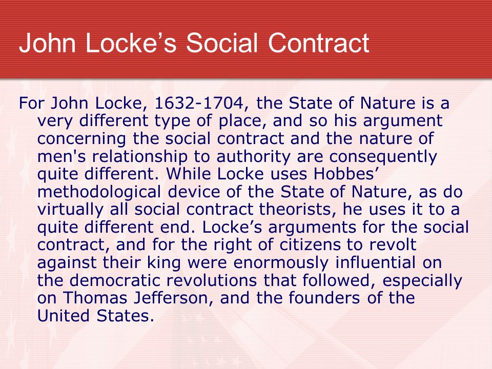 John Locke’s Social Contract