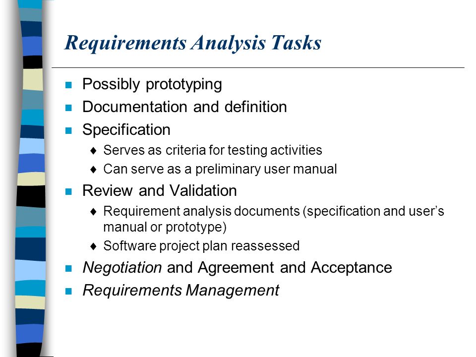Requirements Analysis - ppt download