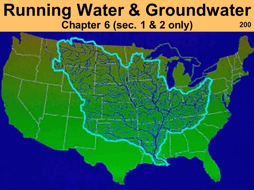 Running Water & Groundwater