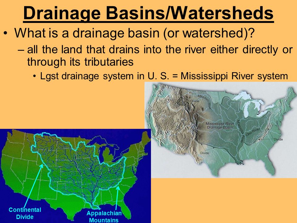 Drainage Basins/Watersheds