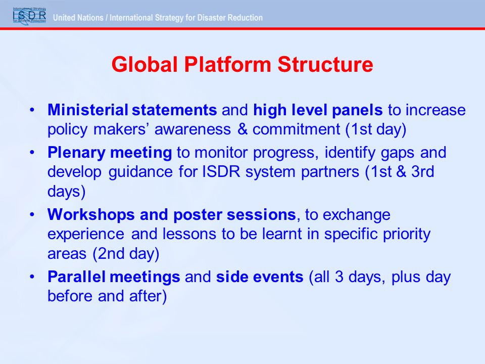 Global Platform Structure