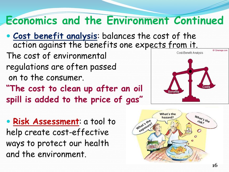 Economics and the Environment Continued