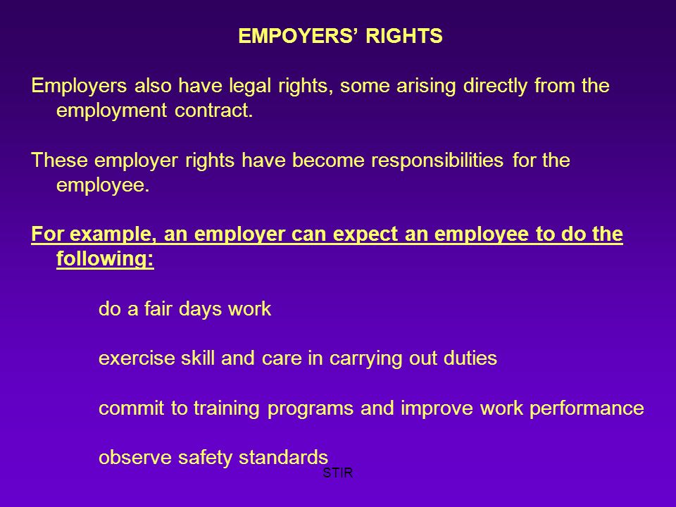 Worker And Employer Rights And Responsibilities In The Workplace