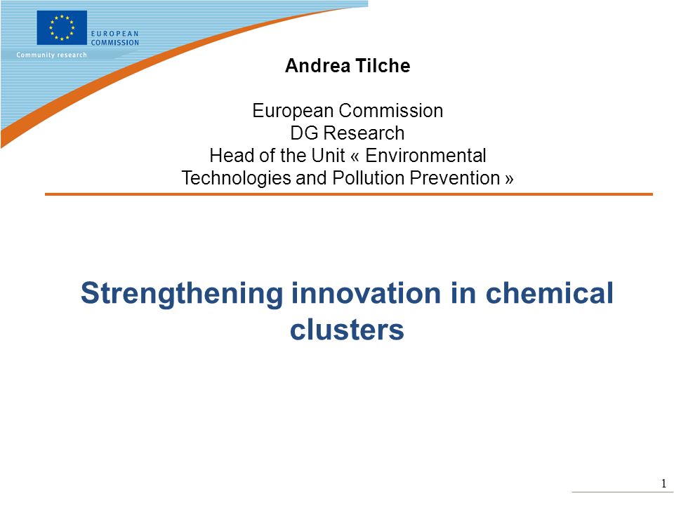 Strengthening innovation in chemical clusters