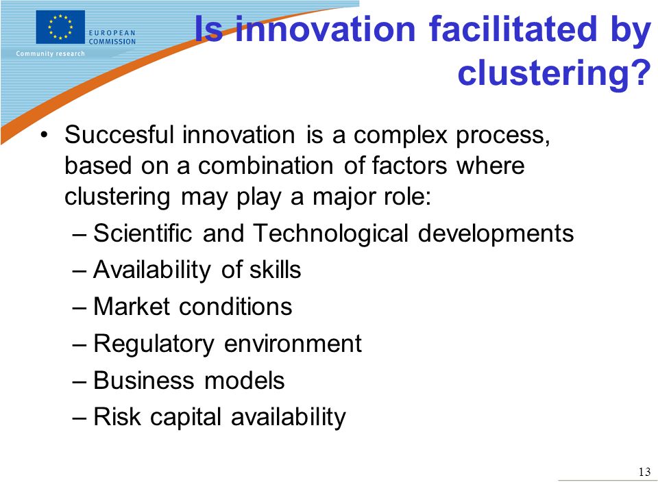 Is innovation facilitated by clustering