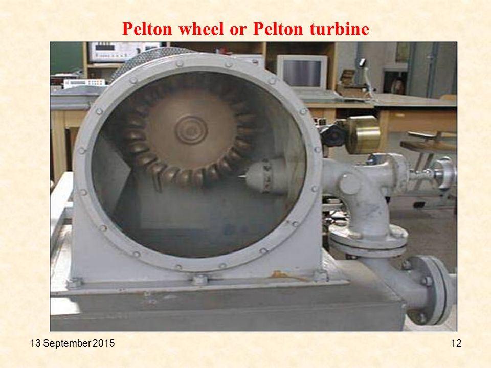 Pelton wheel or Pelton turbine