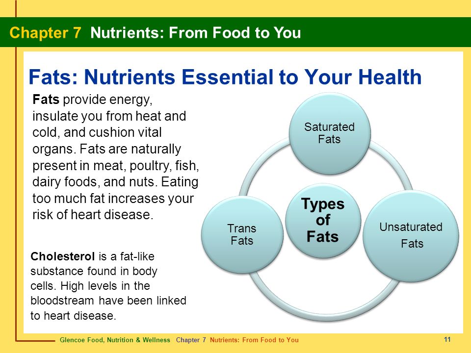 Fats: Nutrients Essential to Your Health