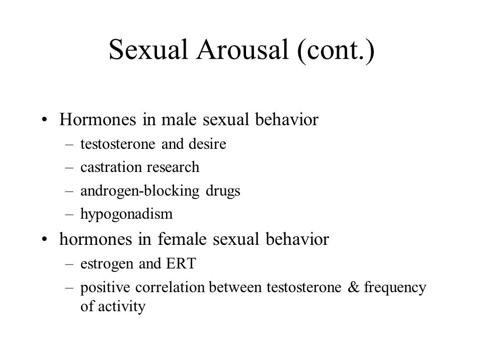 signs of sexual arousal in men