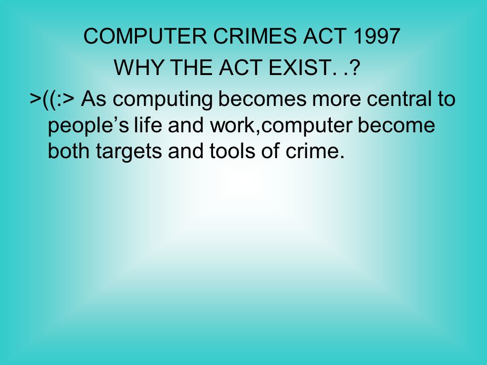 Impact Of Ict On Society Malaysia Cyber Law Ppt Download