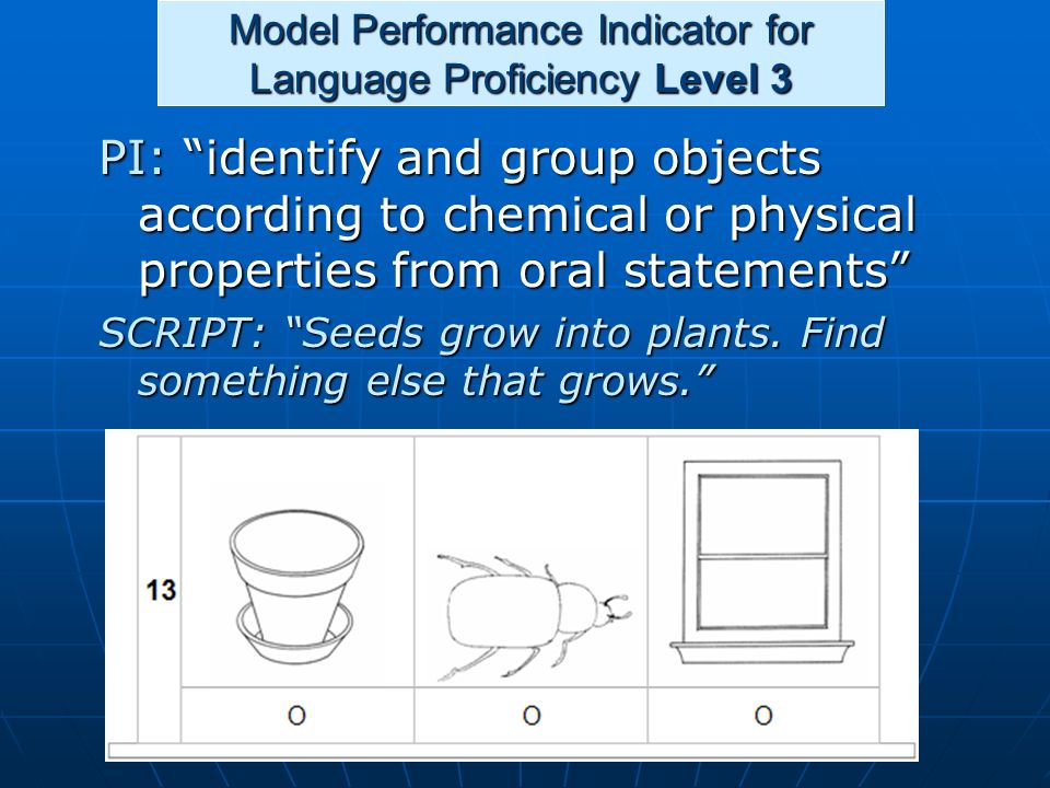 Model Performance Indicator for Language Proficiency Level 3