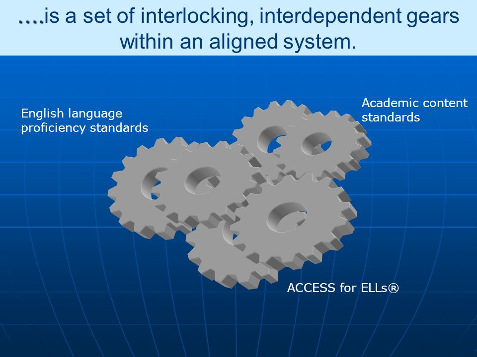 ….is a set of interlocking, interdependent gears within an aligned system.