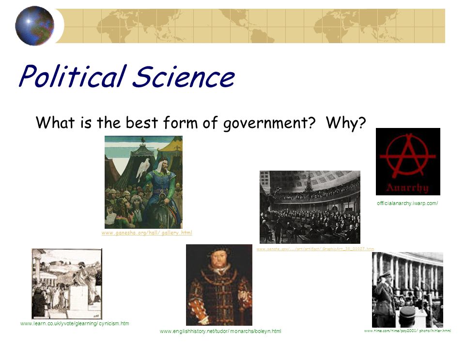 Political Science What is the best form of government Why