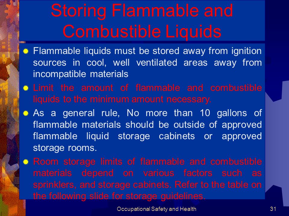 Undetectable Flammable Liquid