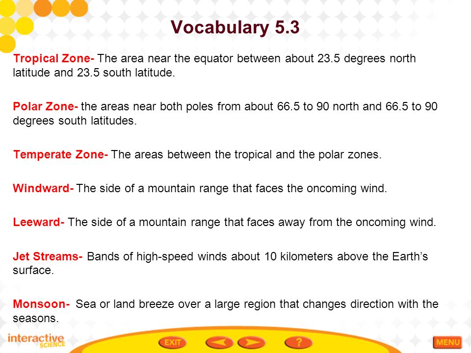 Vocabulary 5.3