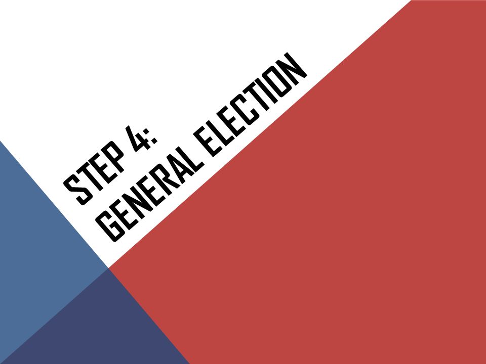Step 4: General Election