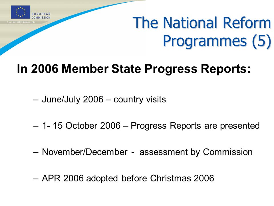 The National Reform Programmes (5)