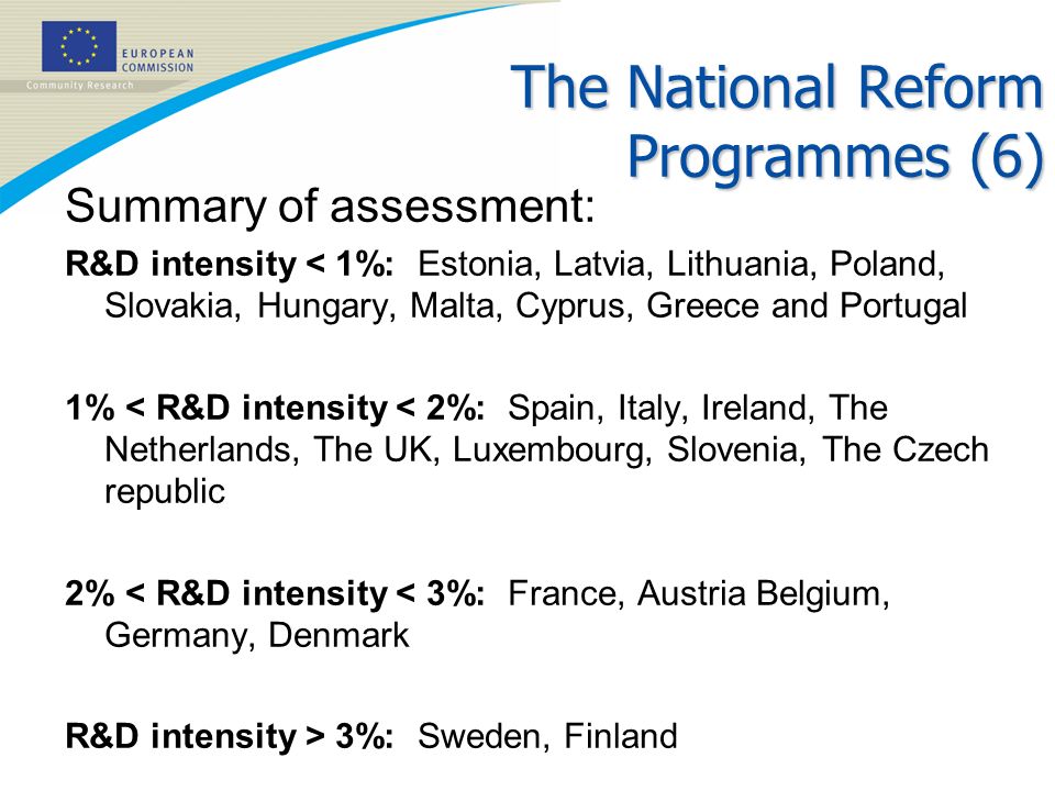 The National Reform Programmes (6)