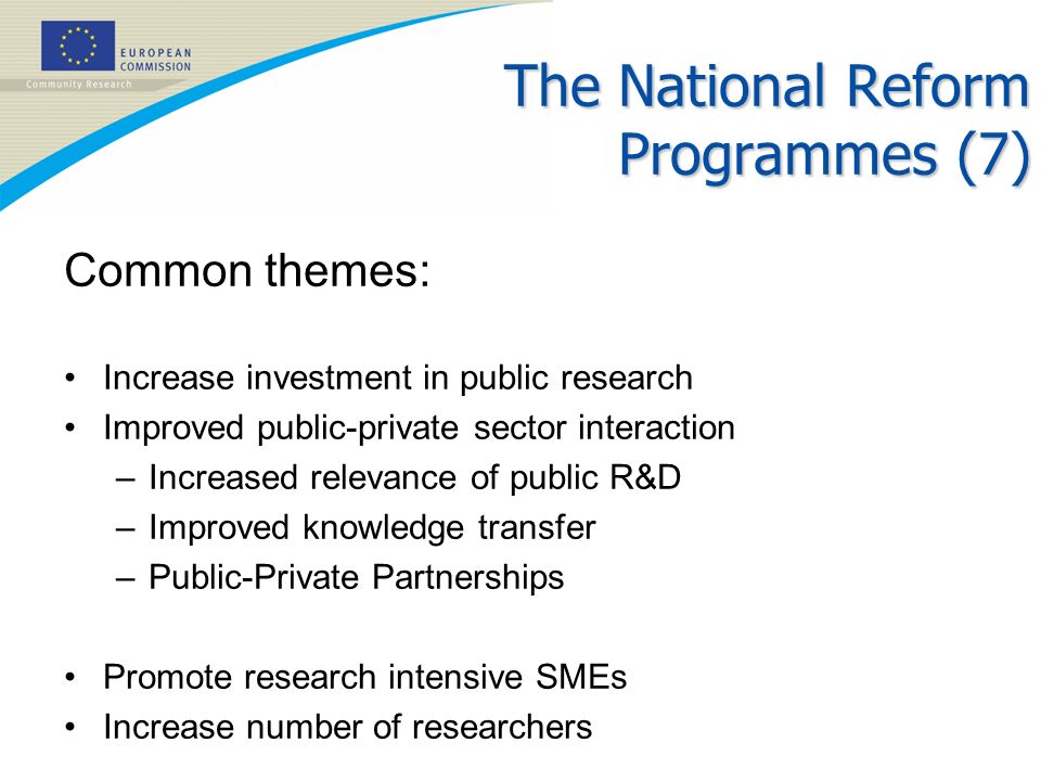 The National Reform Programmes (7)