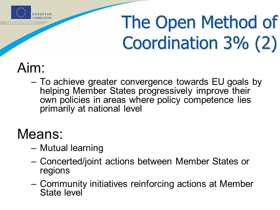 The Open Method of Coordination 3% (2)