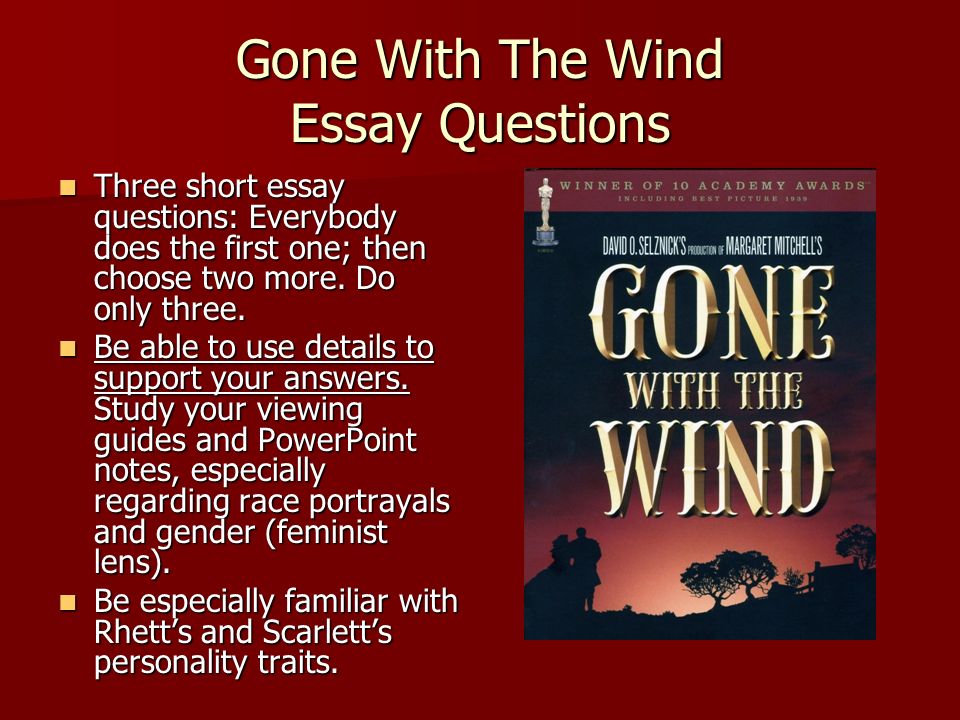Реферат: Movie Review Gone With The Wind Essay