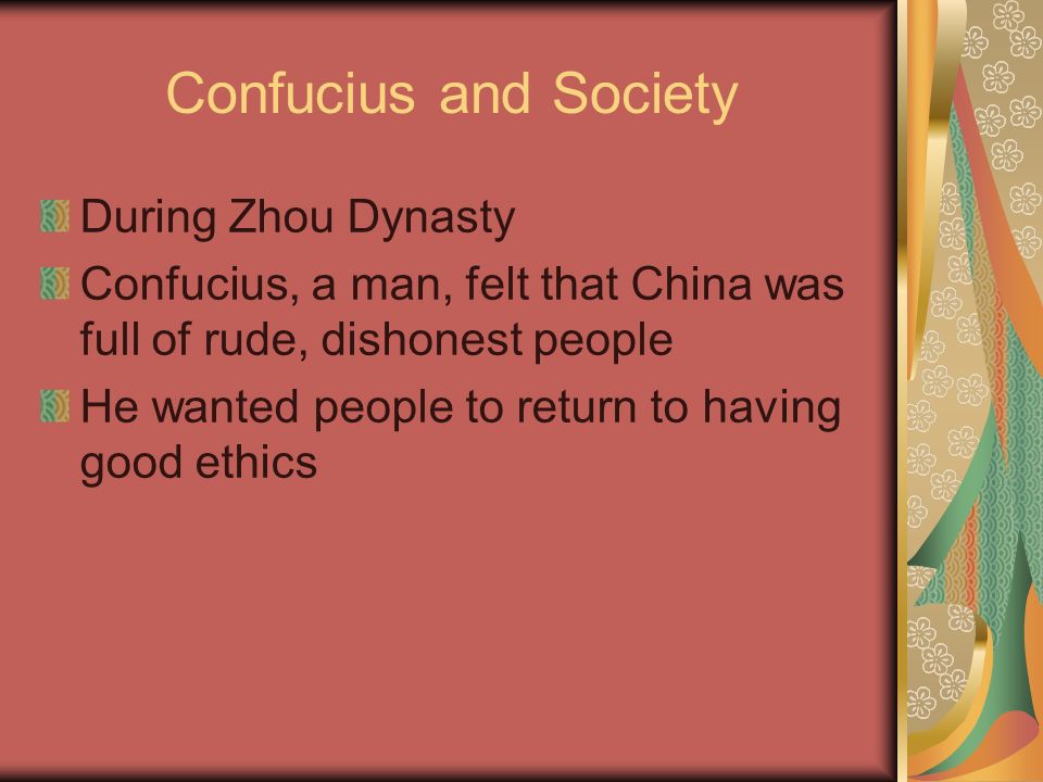 Confucius and Society During Zhou Dynasty
