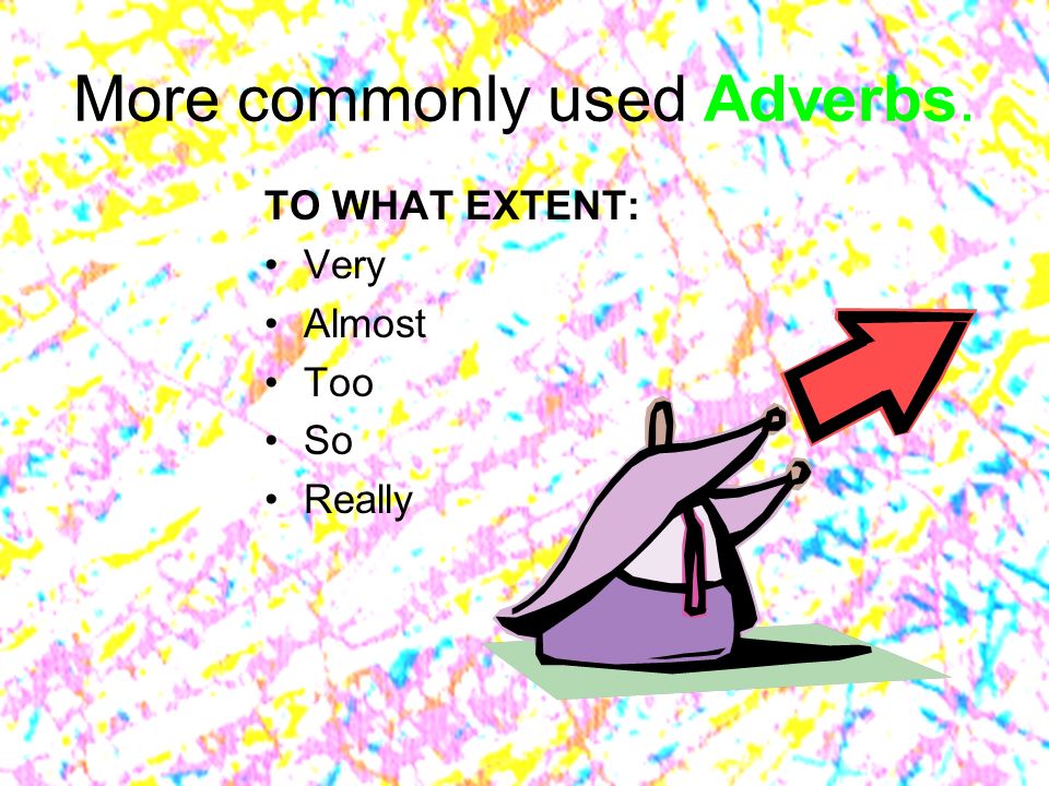 More commonly used Adverbs.